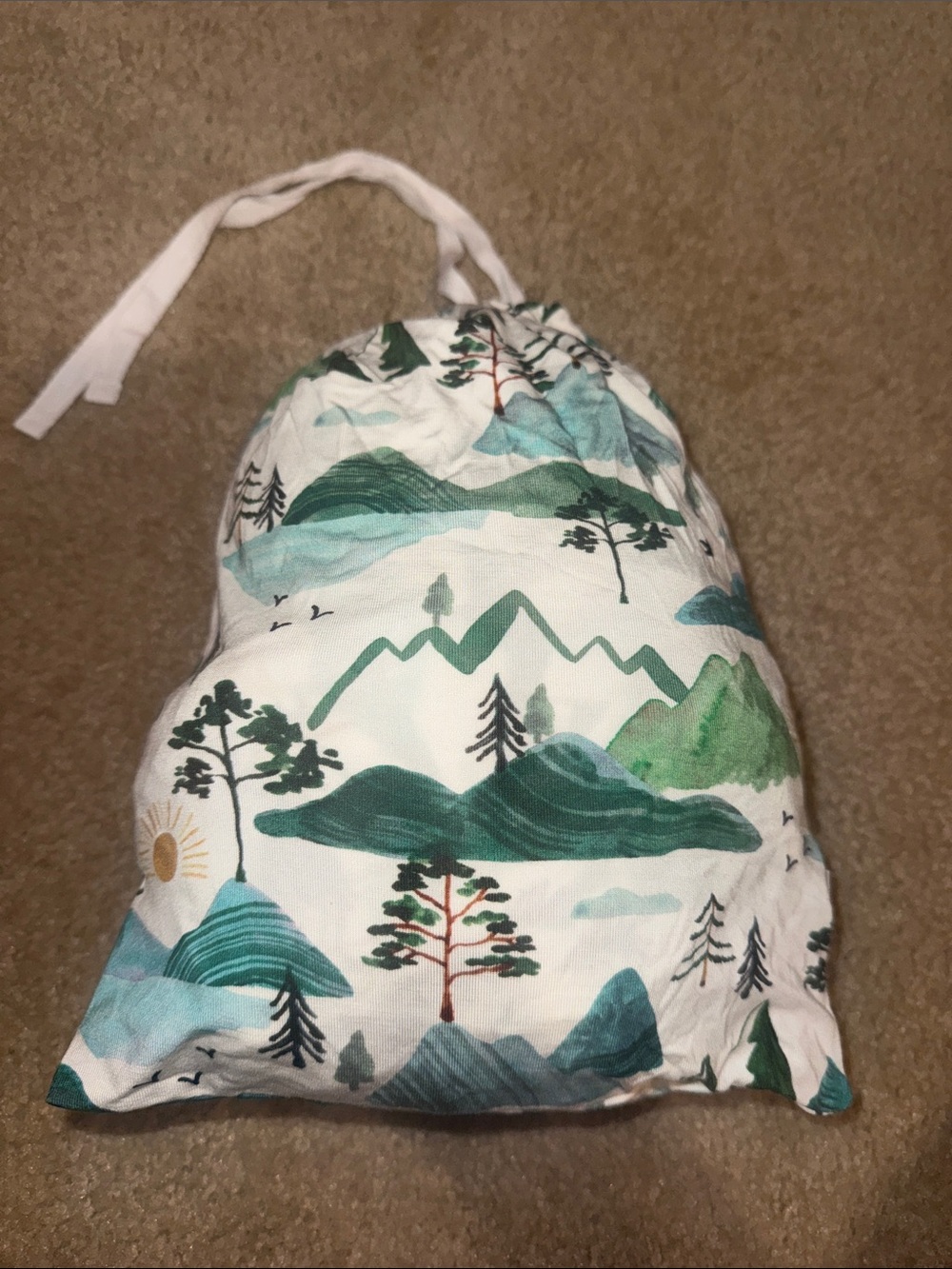 Little Sleepies mountains crib sheet
